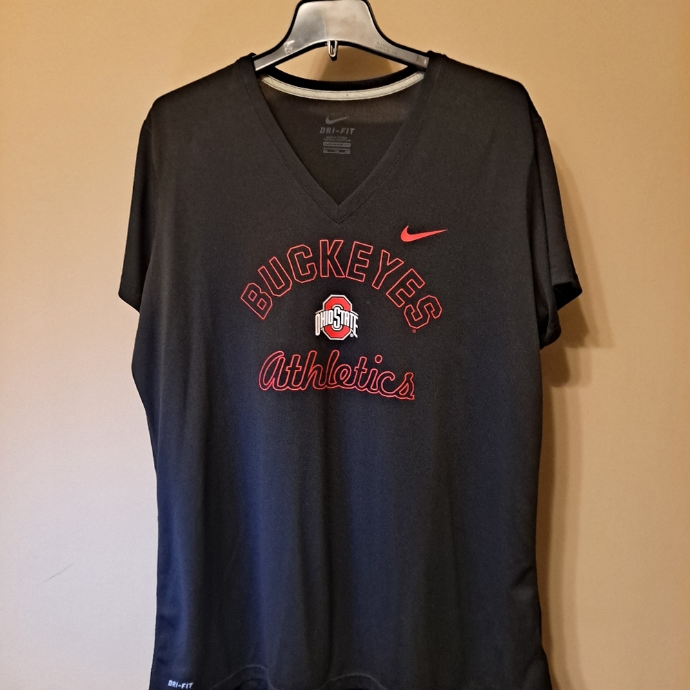 🏷 NIKE BUCKEYES V=NECK 🔥 SIZE XXL - Picture 3 of 7